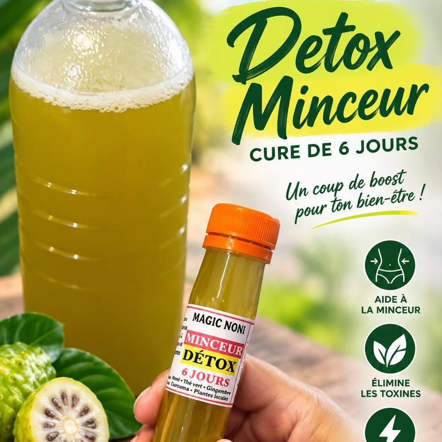 Bouteille Détox Minceur et son concentré 6 jours